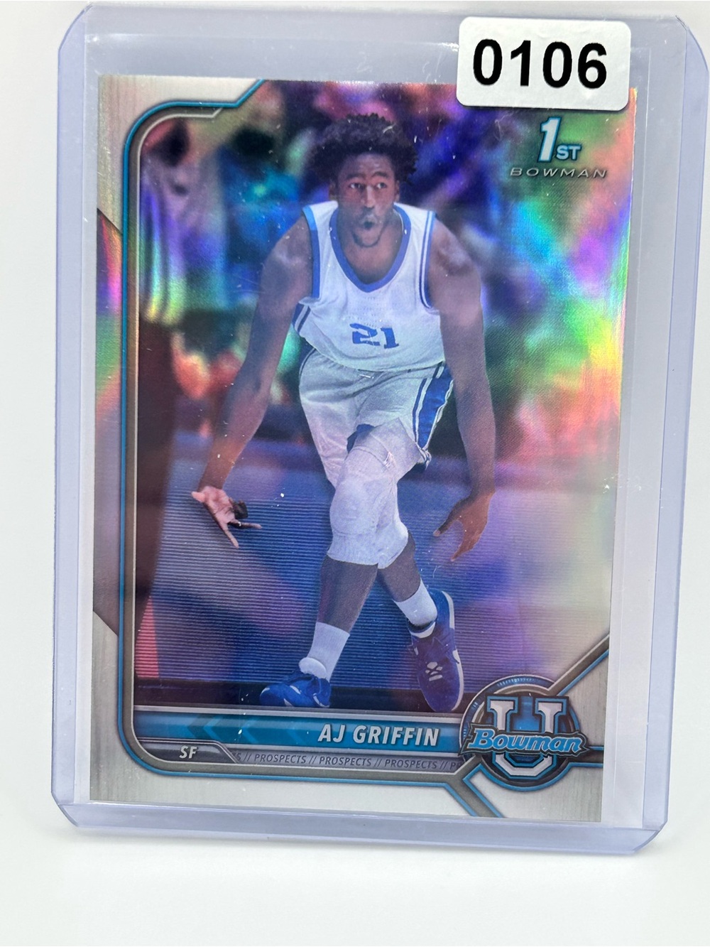 AJ Griffin 1st Bowman Basketball Trading Card - Holo 🏀